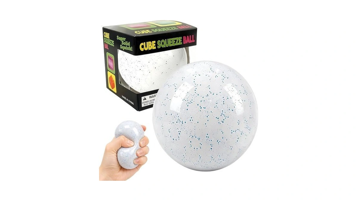 Snowball Stress Ball,stretchy Fidget Toys For Anxiety Relief Squishy Toys,realistic