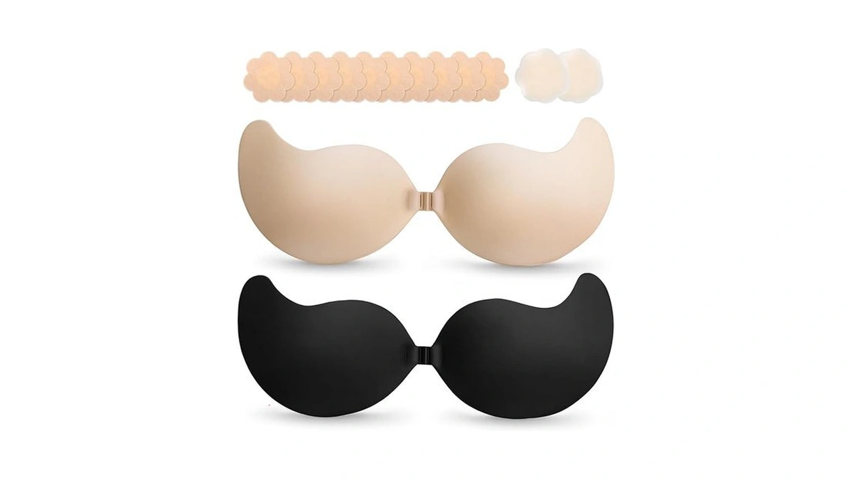 Cmojsk Strapless Sticky Push-up Bra For Women,adhesive Invisible Backless Nipple