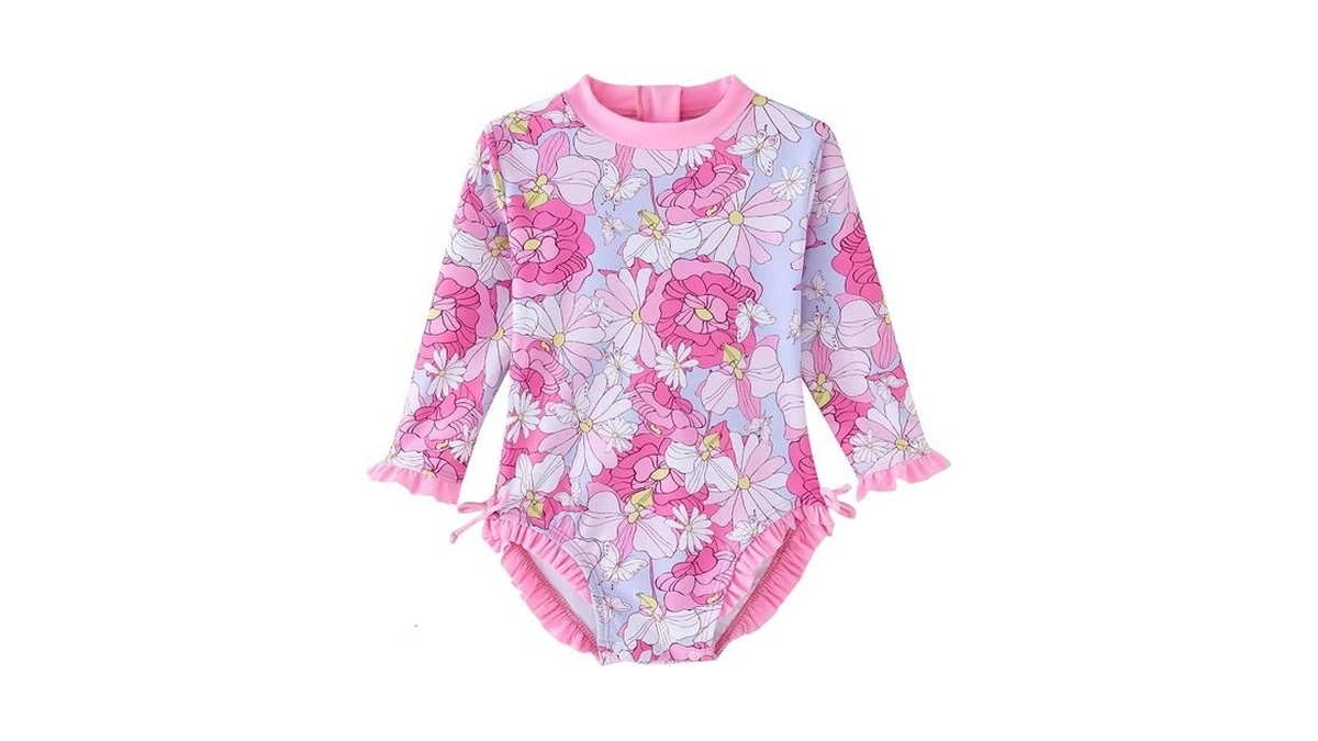 Umelok Baby Girl Rashguard Swimsuit Infant One Piece Rash Guard