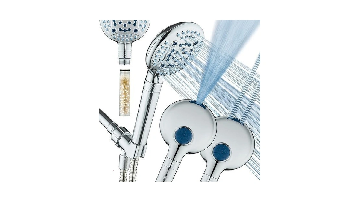 Aquacare 4x High Pressure 10-mode Filter Handheld Shower Head With