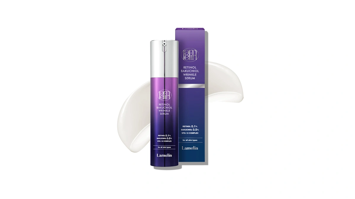 Lamelin Wrinkle Serum Cream, Retinol & Bakuchiol & Niacinamide, 10