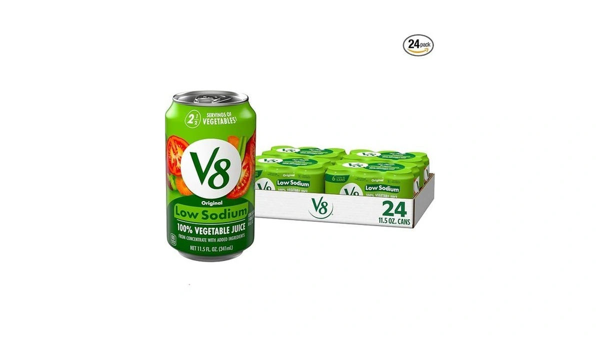 V8 Low Sodium Original 100% Vegetable Juice, Vegetable Blend With