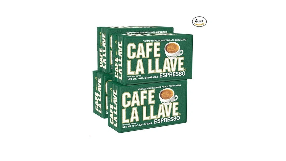 Cafe La Llave Dark Roast Ground Espresso Coffee, 10 Oz