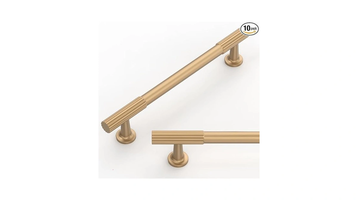 Talentedeco 10 Pack Champagne Bronze Cabinet Pulls 5 Inch(128mm) Kitchen