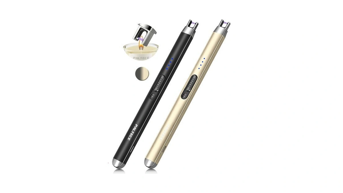 Paltece 2 Pack Candle Lighter Usb Rechargeable Electric Plasma Arc