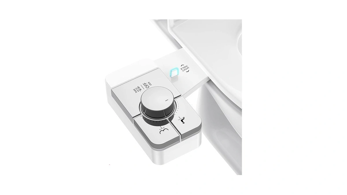 Vestomeli Upgrade Bidet Attachment For Toilet Seat, Adjustable Angle Dual