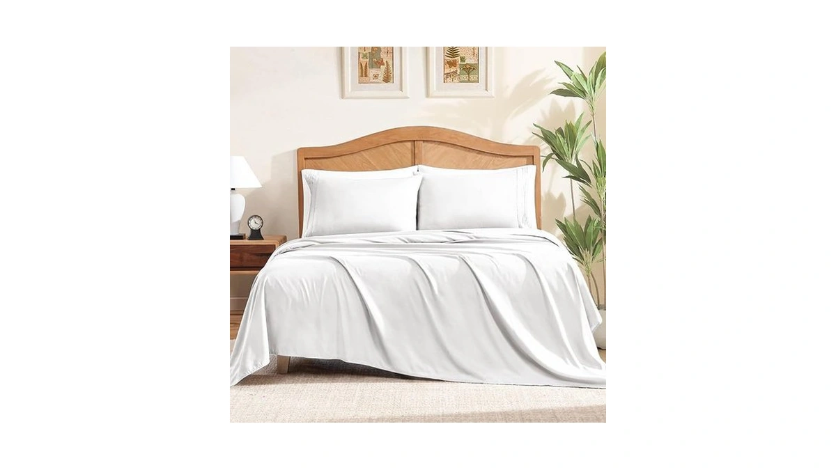Clevahome Sheet Set Queen Size, 4-piece Bedding, Lightweight & Super