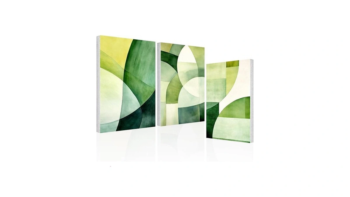 Umiacoustics 3 Pcs 0.7inch Thick Art Acoustic Panels, Decorative Acoustical
