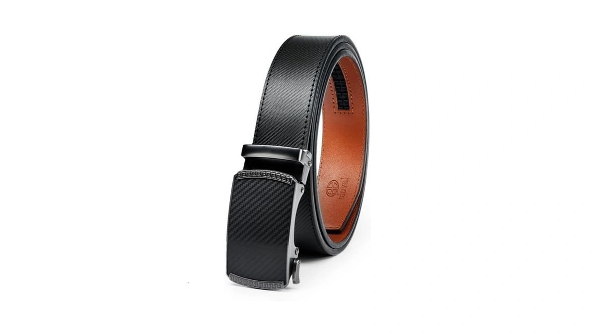 Cioval Men's Ratchet Belt - Genuine Leather, Custom Fit, Stylish