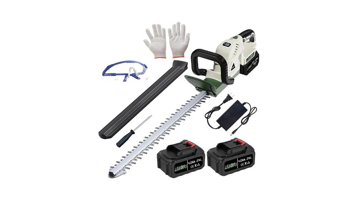 20'' Hedge Trimmer Cordless, 2 X 4.0ah Electric Brushless Handheld
