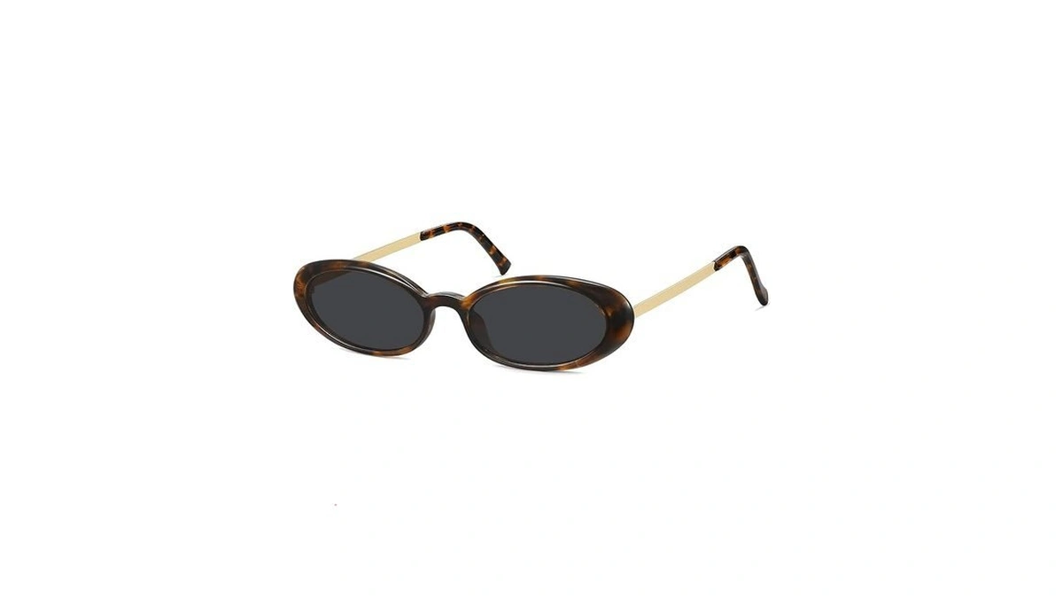 Fozono Retro Oval Sunglasses For Women,trendy Cat Eye 90s Small