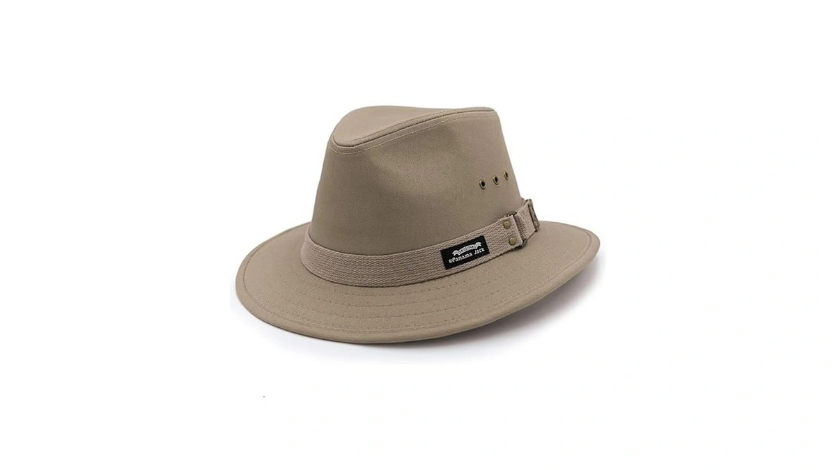 Panama Jack Men's Original Canvas Safari Sun Hat, Upf 50+