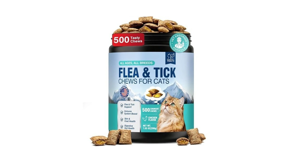 4-in-1 Oral Flea & Tick Treatment For Cats 500 Crunchy
