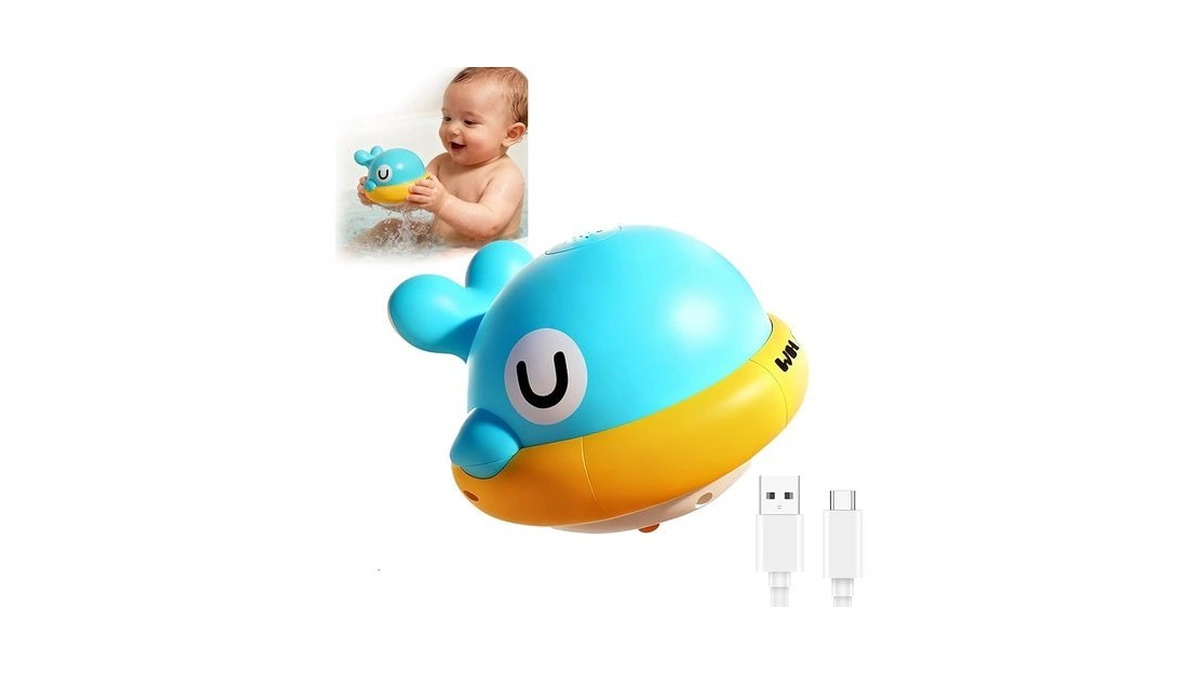 Light Up Whale Sprinkler Baby Bath Toys For Kids Ages