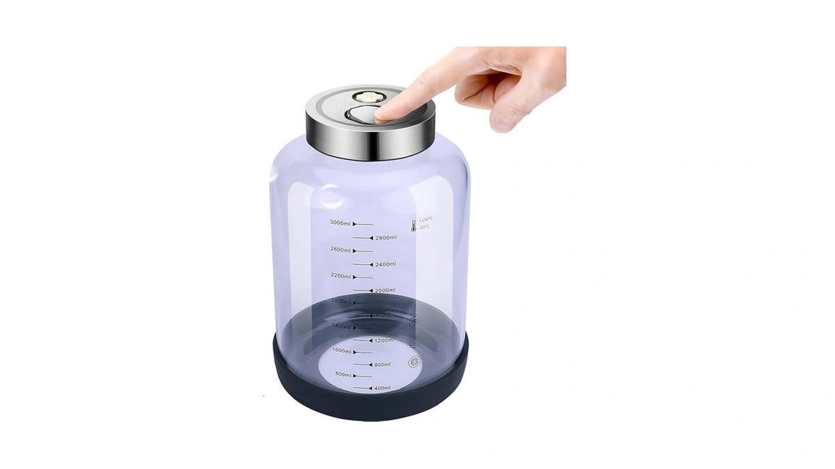 Matifaner Fermentation Mason Jar, 3l Glass Pickle Jar For Fermenting,