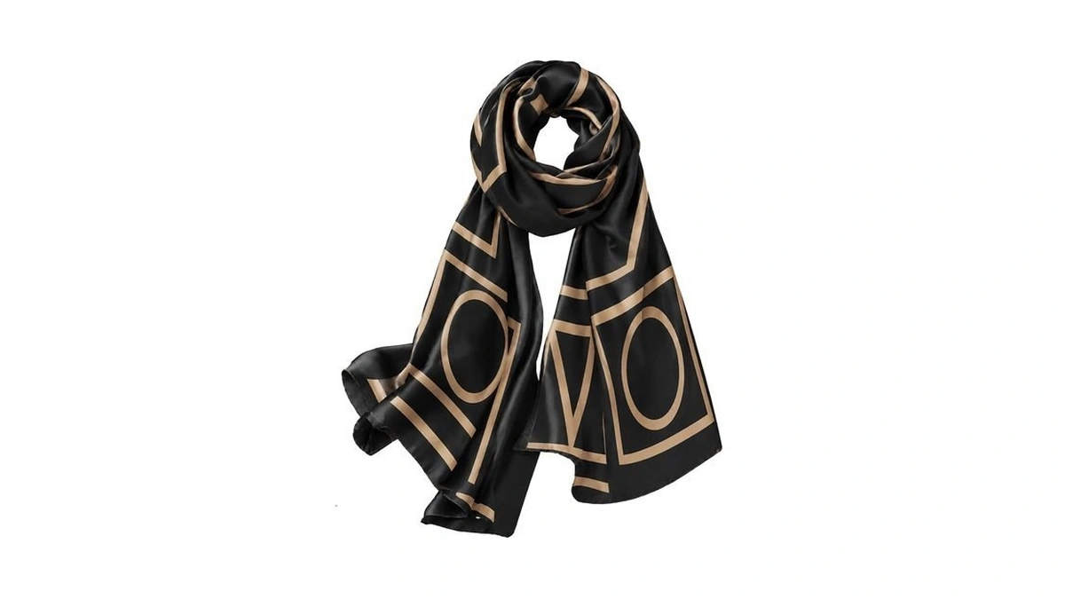 Yuifiare Large Silk Feeling Scarf Satin Neck Head Shawl Wrap