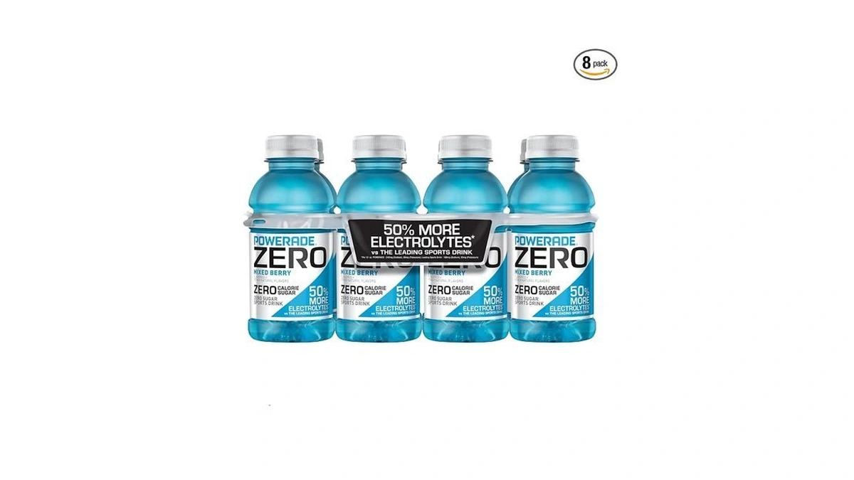 Powerade Electrolyte Enhanced Zero Sugar Mixed Berry Sports Drink, 12