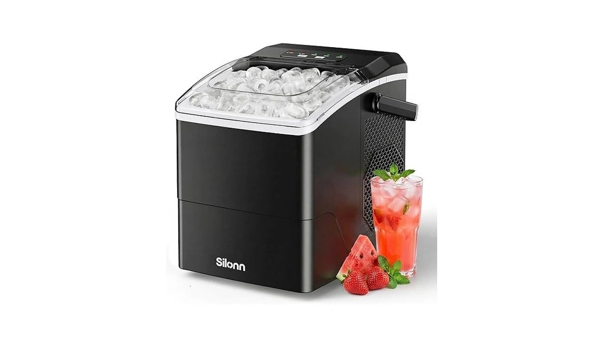 Silonn Countertop Ice Maker, 26 Lbs/day Fast Ice In 6