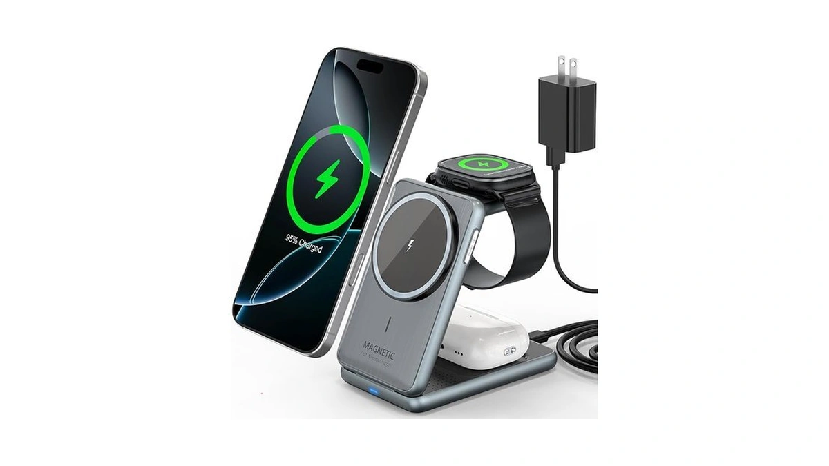 Wireless Charger Charging Station For Iphone: Xpencifan Travel 3-in-1 Charger
