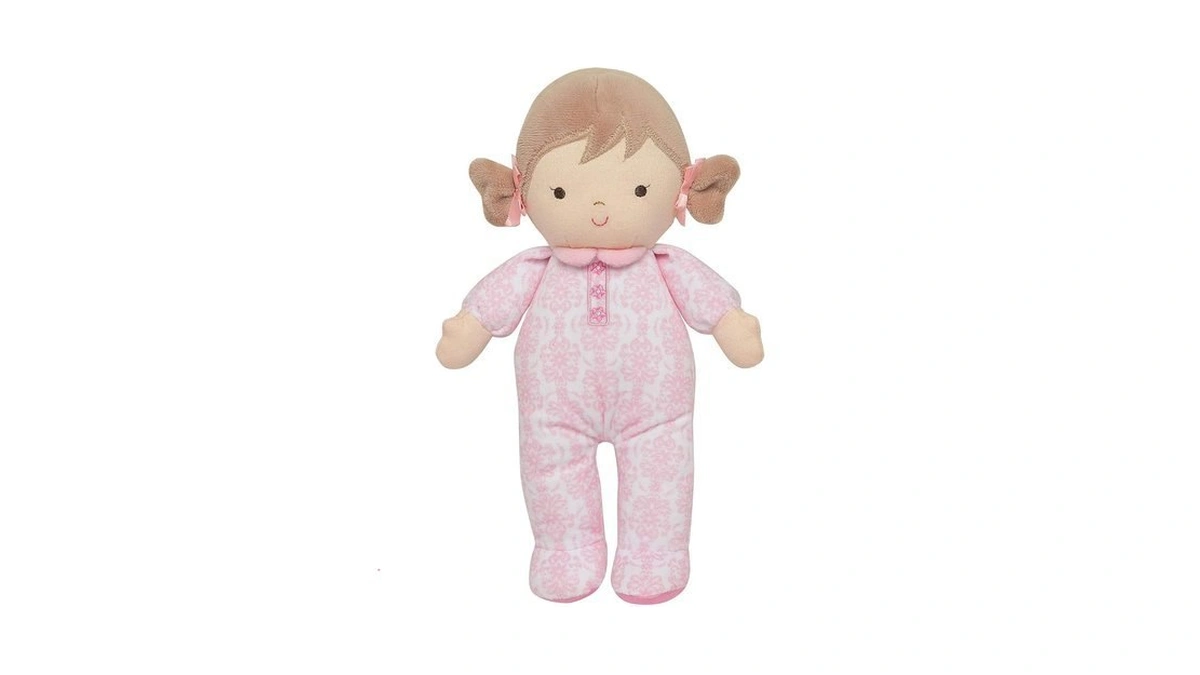 Little Me Plush 11 Inch Baby Doll With Rattle, Brigitte