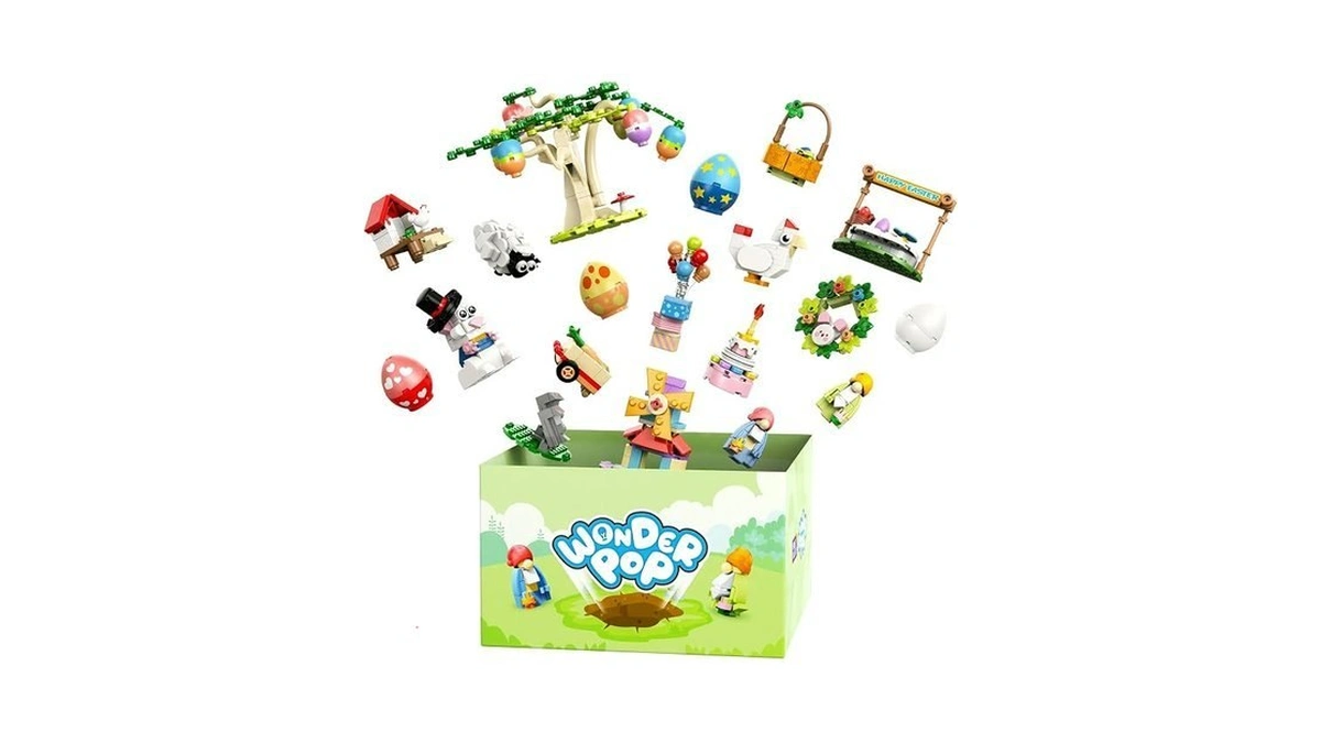 Wise Block Farm Building Blocks Set, Animal Chicken Coop Building