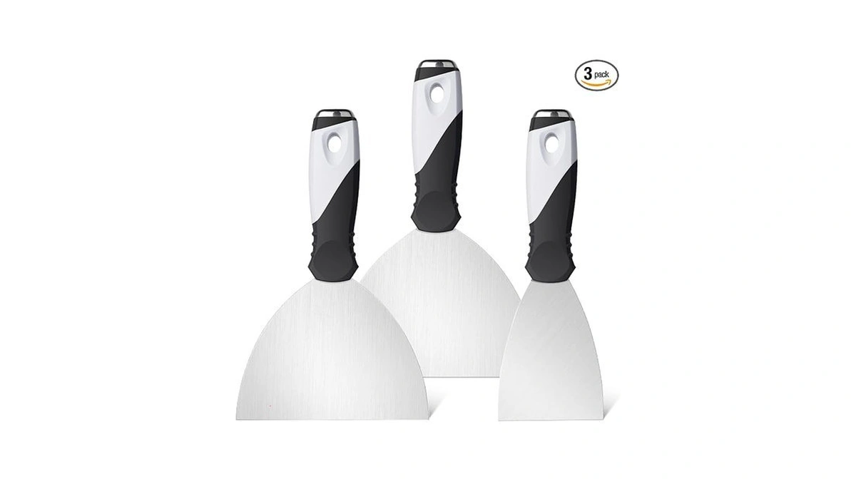 Mister Rui Putty Knife Set, 3" 5" 6" Paint Scrapers,