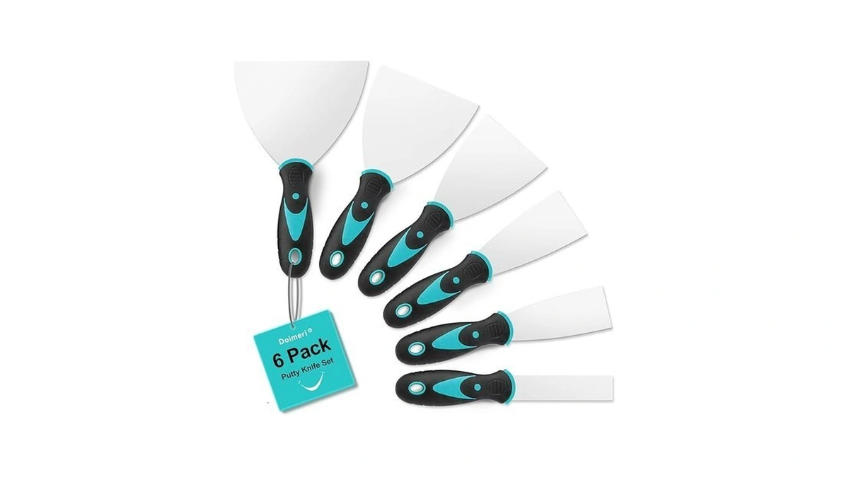 Doimeri 6 Pack Putty Knife, 1” 1.5” 2” 3” 4”