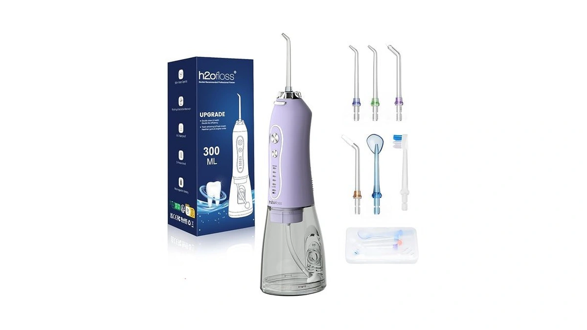 Water Dental Flosser Teeth Pick, H2ofloss Cordless Portable Oral Irrigator