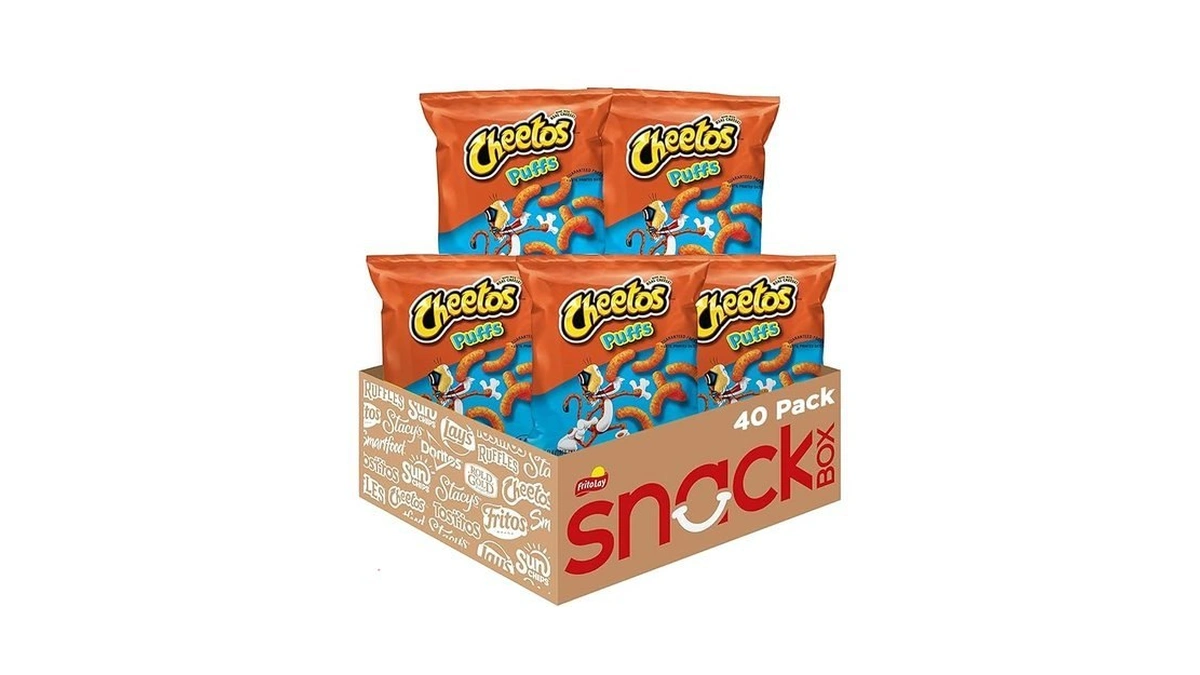 Cheetos Cheese Flavored Snacks, Puffs, 0.875 Ounce (pack Of 40)