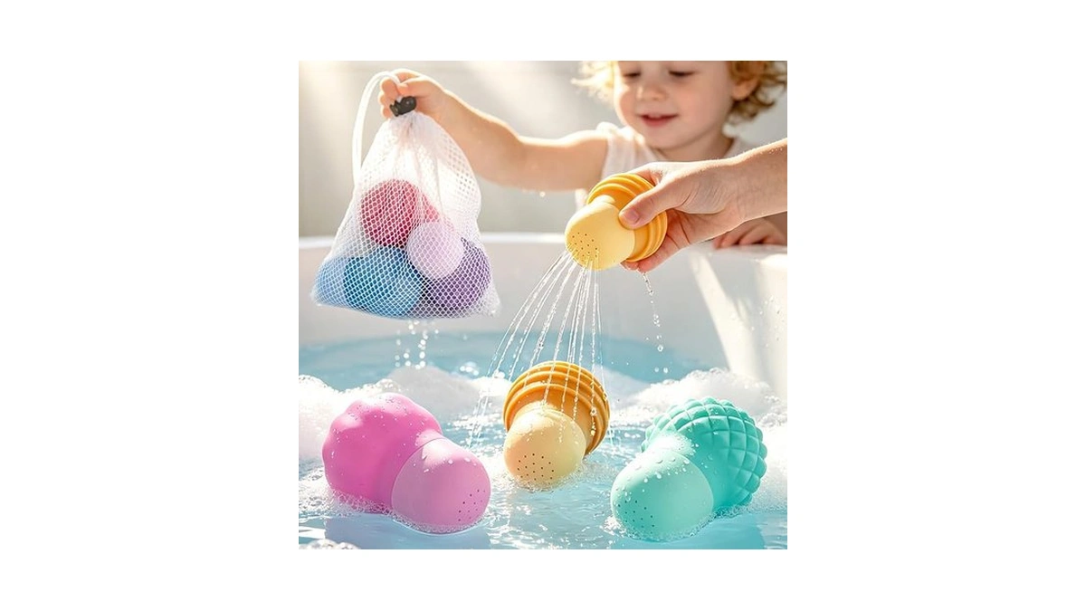 Ikrto Squeezing Water Bath Toys For Toddlers, 3 Pack Sensory