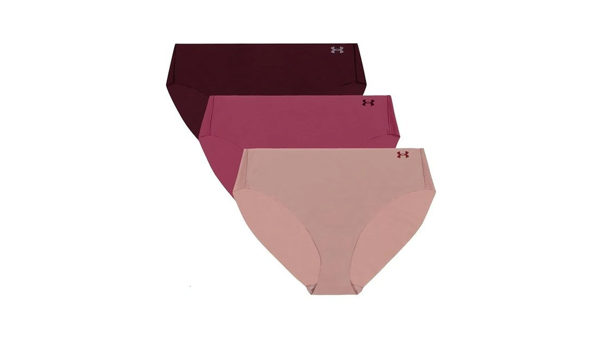 Under Armour Women's 3-pack Pure Stretch No Show Bikini Underwear,