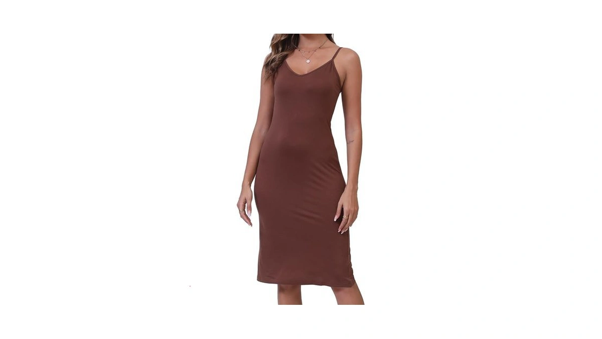 Lb Lifebest Women's Full Slips Cami Long Spaghetti Strap Under