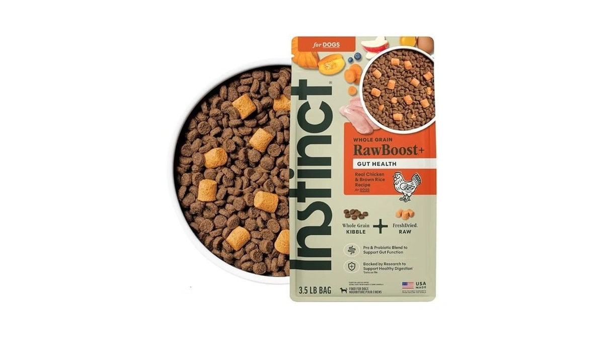 Instinct Rawboost Gut Health, Natural Dry Dog Food With Freeze-dried