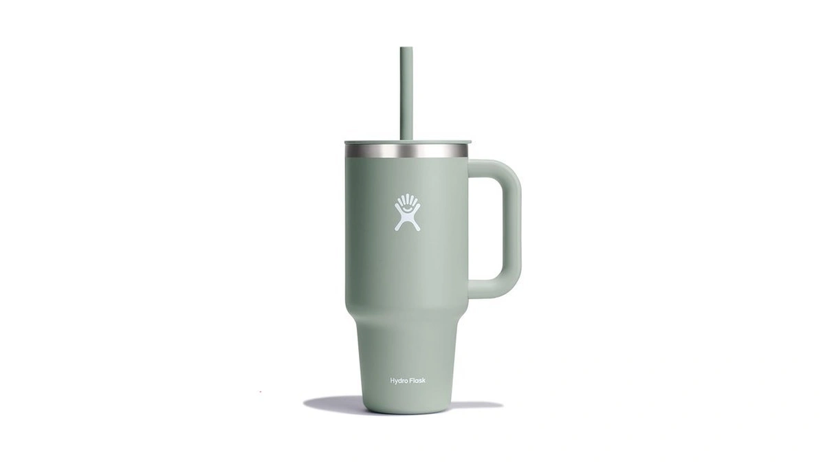 Hydro Flask Travel Tumbler With Handle, Lid And Straw -