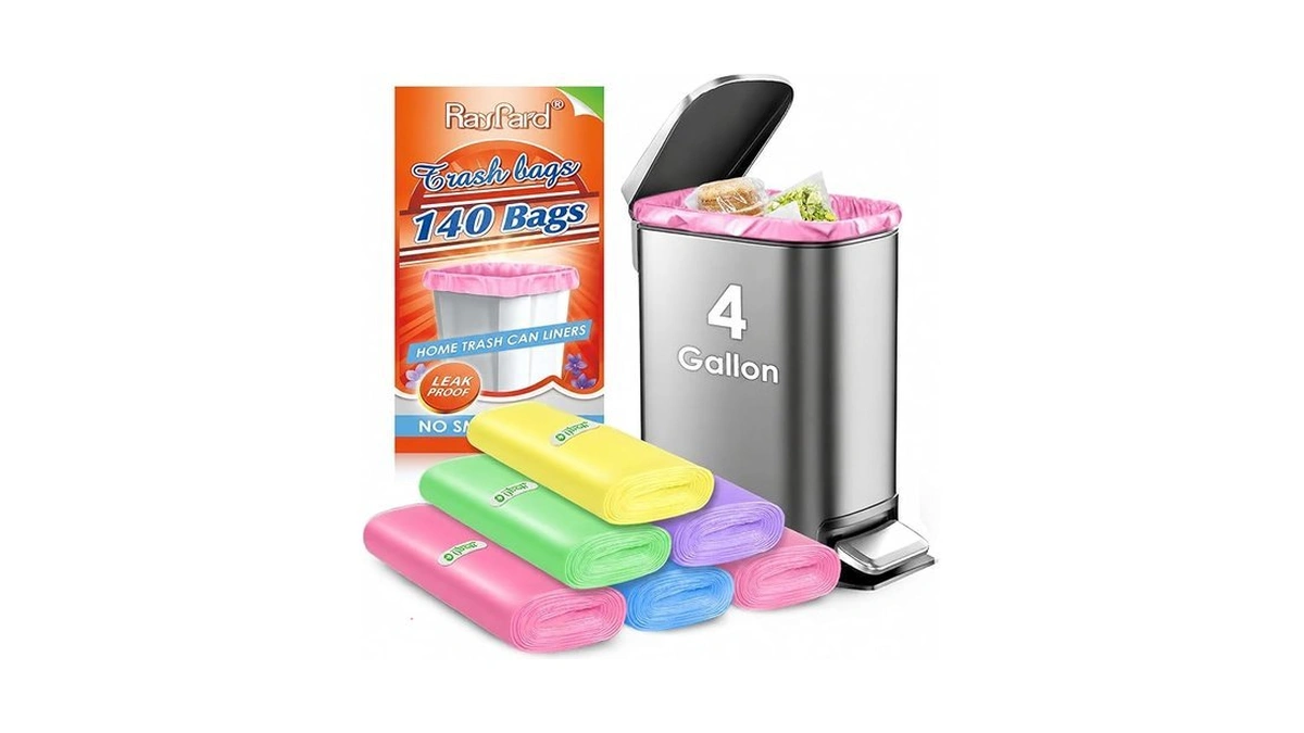 4 Gallon 140 Counts Strong Trash Bags Garbage Bags By