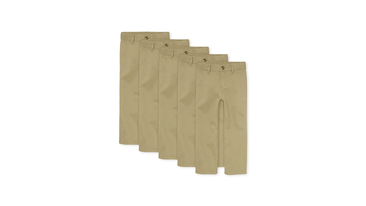 The Children's Place Boys Stretch Chino Pants,flax 5 Pack,16h