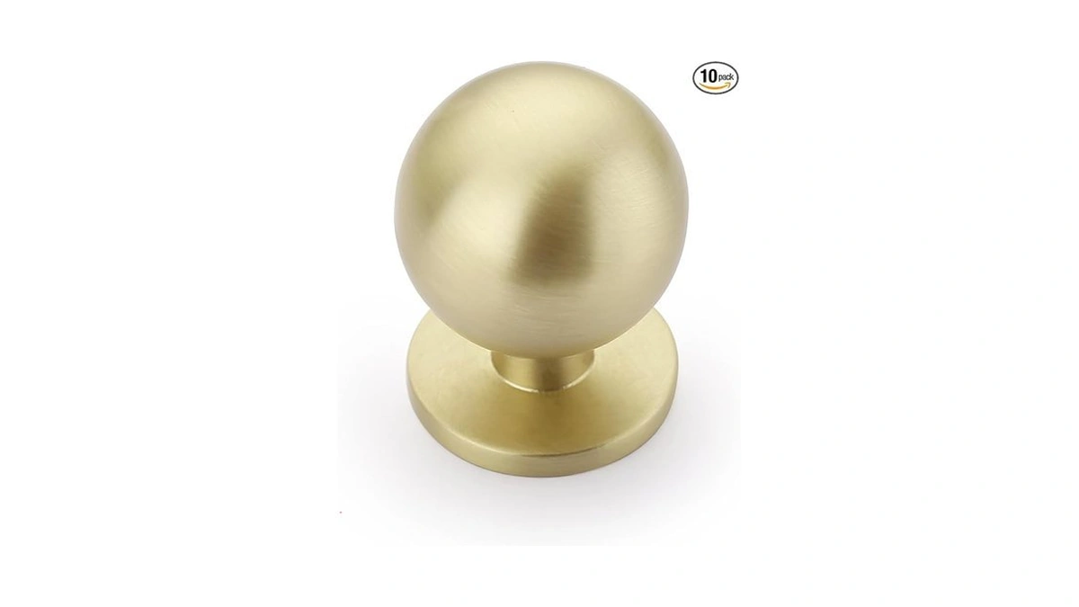 Asidrama Brushed Brass Cabinet Knobs