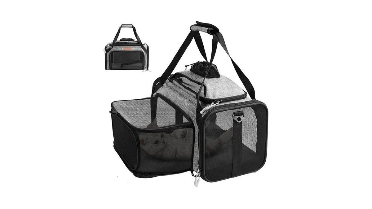 Petux Expandable Airline-approved Pet Carrier For Small Cats Up To