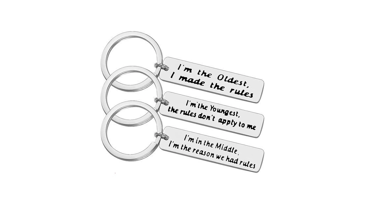 3pcs Brother Keychain Sister Keychain Sibling Gifts Sister Brother Gifts