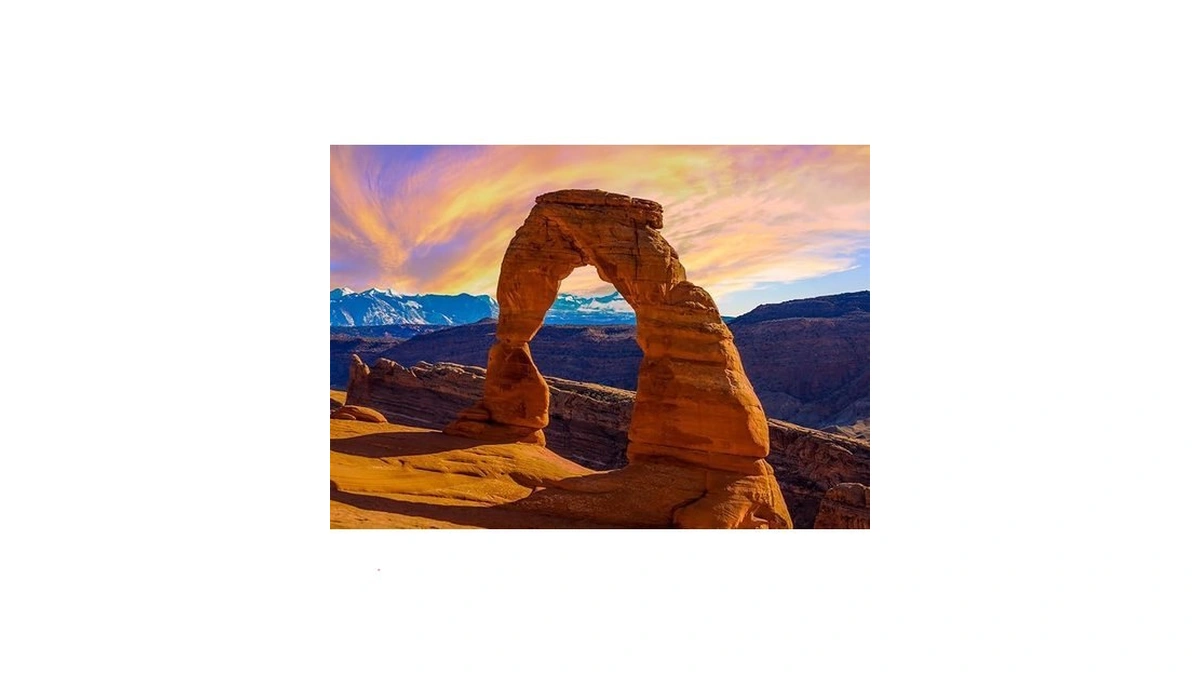 Corfoto 7x5ft Fabric Utah Arches National Park Backdrop For Photography