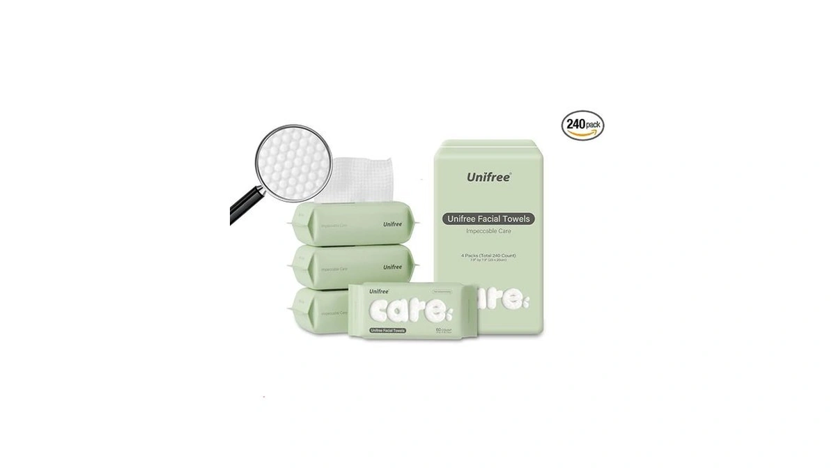 Unifree Facial Towel L Disposable Dry Wipes L 4 -pack