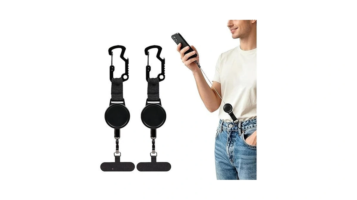 Angjiny Anti-theft Phone Tether - 2pack Universal Phone Lanyard Retractable