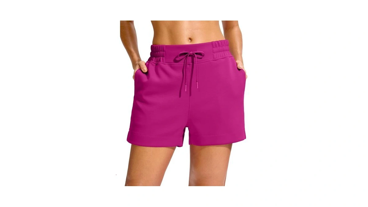 Soothfeel Women's Drawstring Sweat Shorts High Waisted Summer Workout Lounge