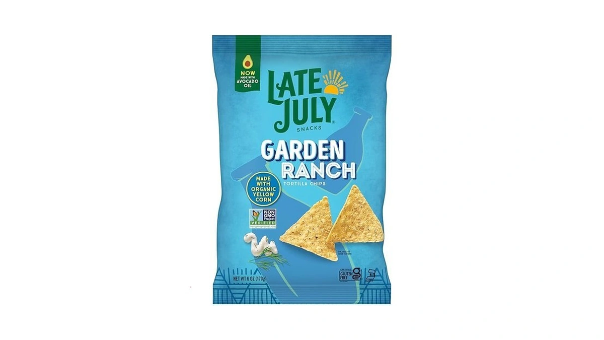 Late July Snacks Garden Ranch Tortilla Chips, 6 Oz Bag