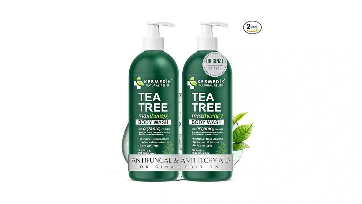 Kesmedik Tea Tree Body Wash Maxtherapy, Itchy Skin Relief Soap,