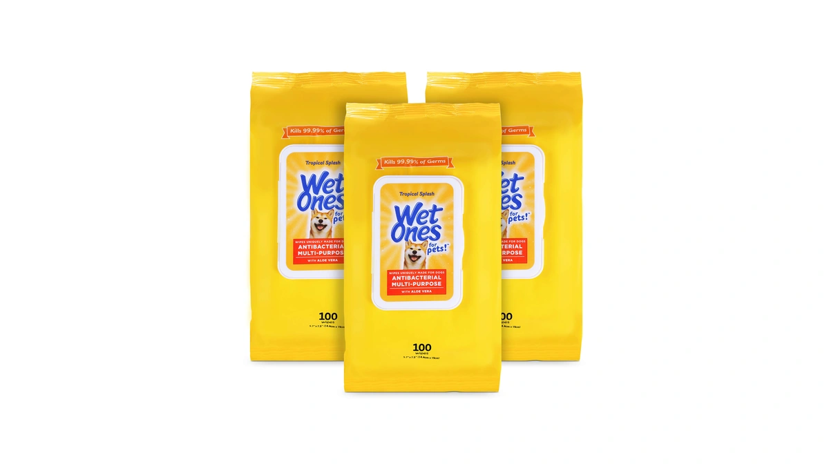 Wet Ones For Pets Multipurpose Dog Wipes With Aloe Vera,