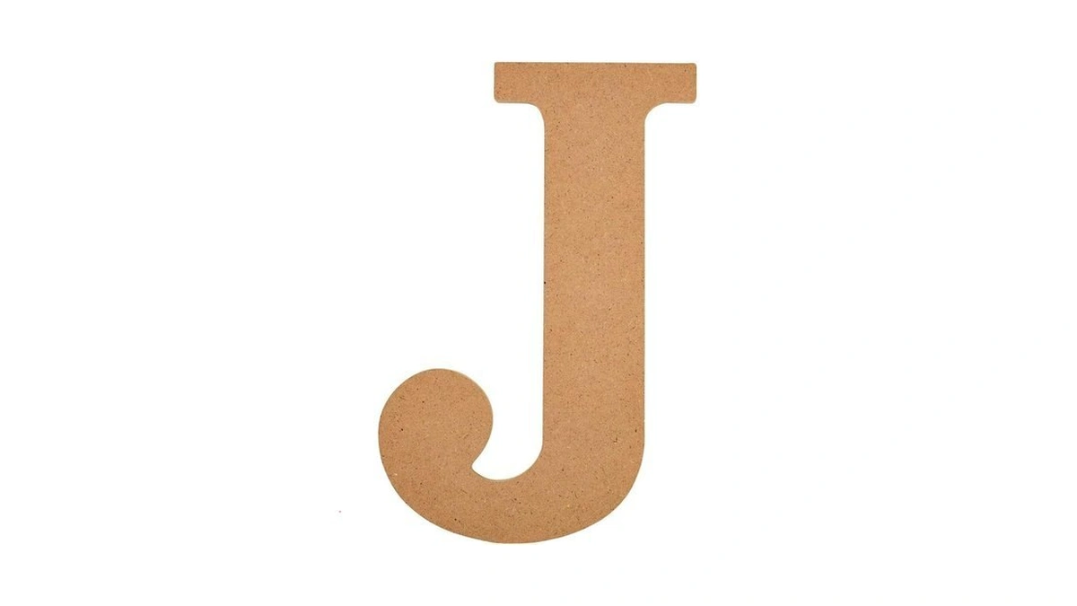 Plaid Unfinished Wood Letter, 8" Wooden Surface Perfect For Diy