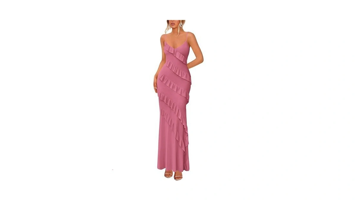 Btfbm Summer Dresses For Women 2026 Spaghetti Strap Bodcyon Solid