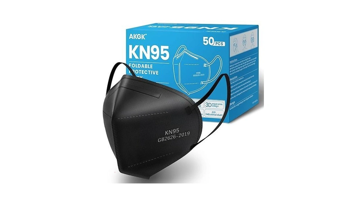 Akgk Kn95 Face Mask 50 Pcs, Breathable Protection Masks, 5-ply
