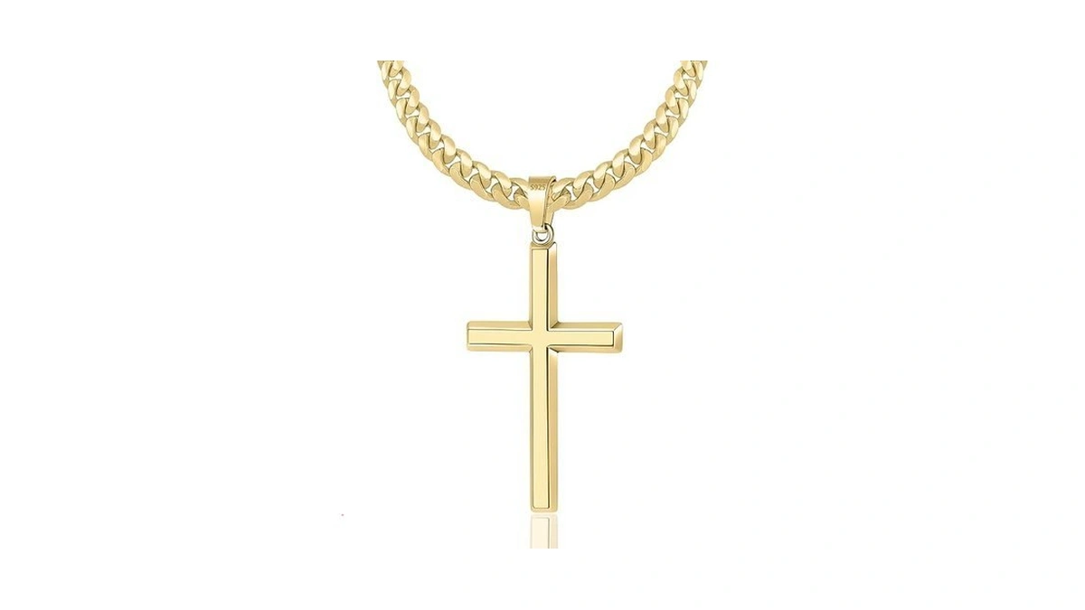 Bwdipcyc Gold Cross Necklaces